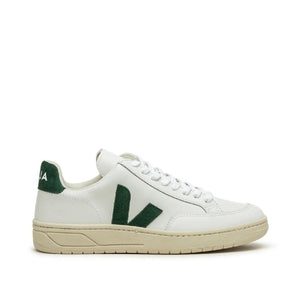 Veja WMNS V-12 Leather (Weiß / Grün)  - Allike Store