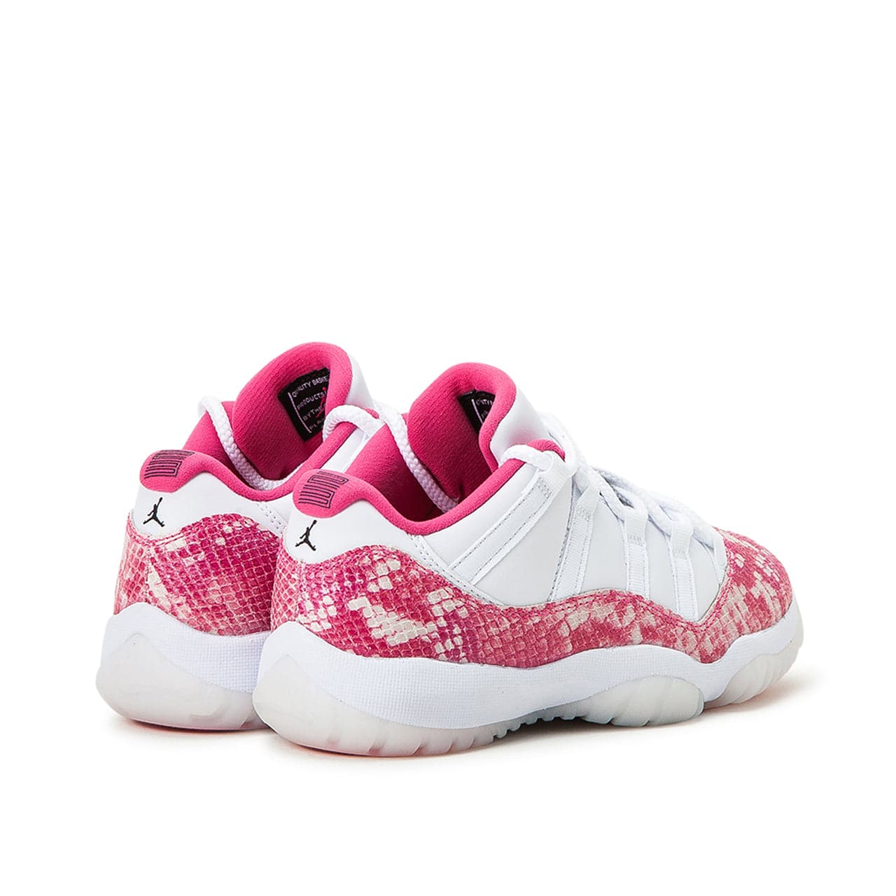 White and pink snakeskin jordans discount