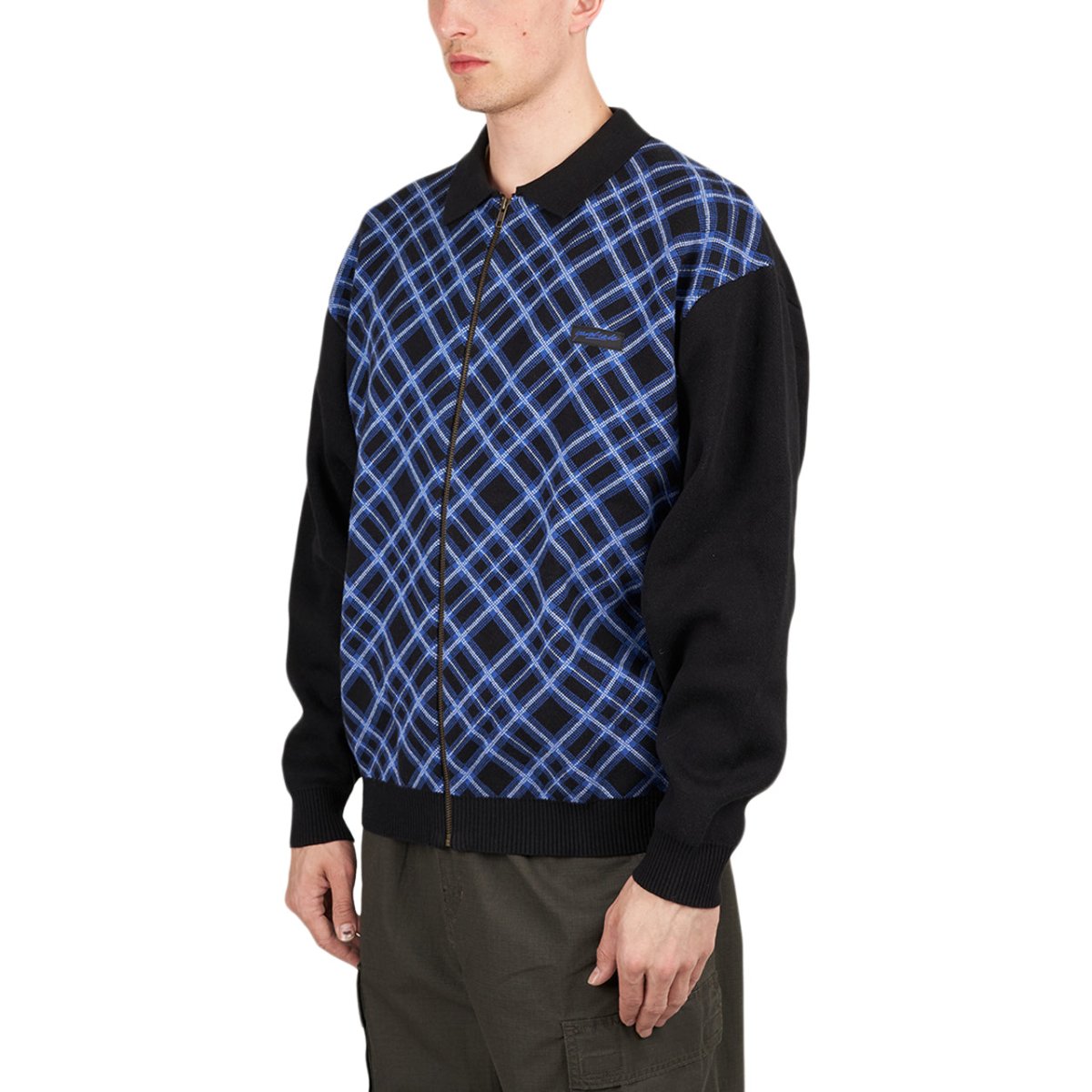 YARDSALE Riviera Zip Knit (Black Blue) - ニット