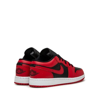 Air Jordan 1 Low 'Reverse Bred' GS (Rot / Schwarz)