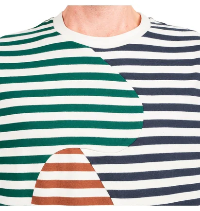 Brain Dead Organic Paneled Stripe Shirt (Multi)