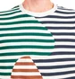 Brain Dead Organic Paneled Stripe Shirt (Multi)