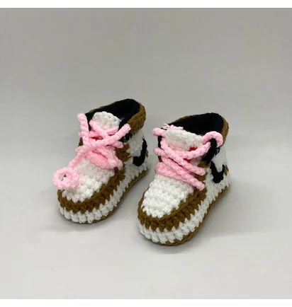 Baby Sneakers AJ1 Travis Scott Mocha (Braun / Weiß)