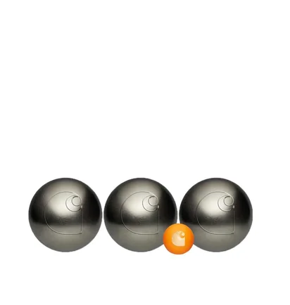 Carhartt WIP x OBUT Petanque Boule Set (Silber)