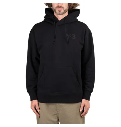 adidas Y-3 Classic Chest Logo Hoodie (Schwarz)