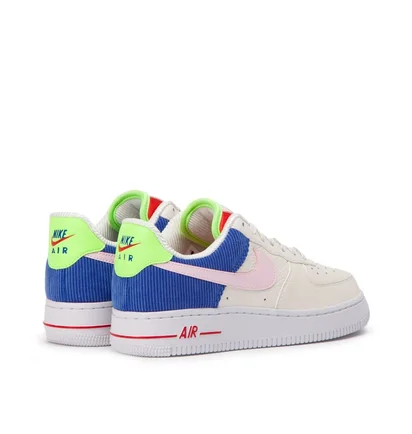 Nike WMNS Air Force 1 Low ''Corduroy Pack'' (Sail / Pink / Blau)