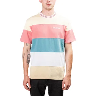 Aimé Leon Dore Striped Ribbed Collar Tee (Creme)