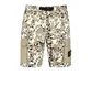 Stone Island Alligator Camo Cotton - Nylon Shorts (Beige)