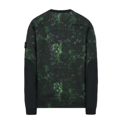 Stone Island Alligator Camo Sweat Shirt (Grün)