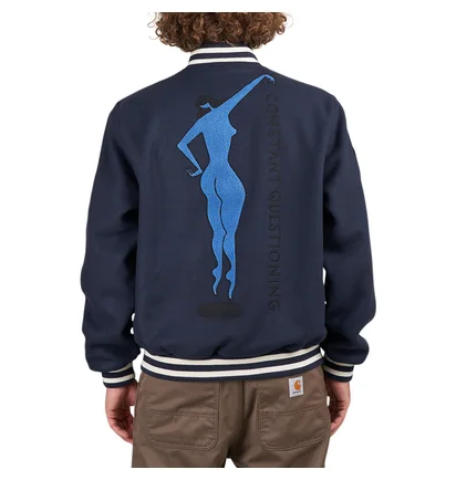 by Parra Run Sit & Bike Varsity Jacket (Navy)