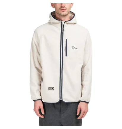 Dime Polar Fleece Hooded Jacket (Cream)