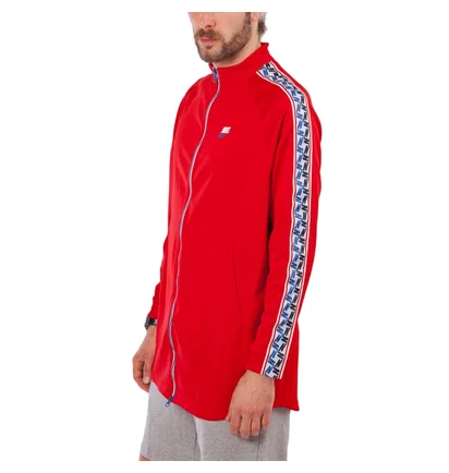 Nike NSW Taped Track Jacket Poly (Rot / Weiß)