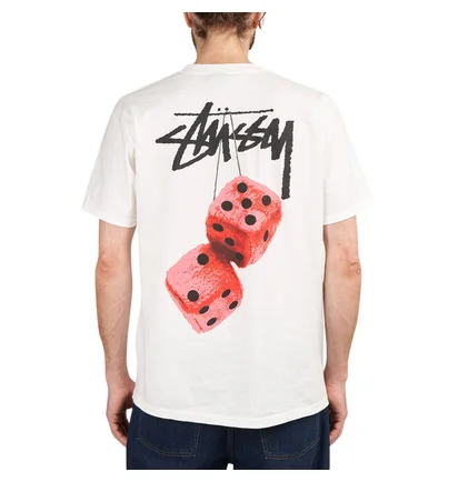 Stüssy Fuzzy Dice Tee (Weiss)