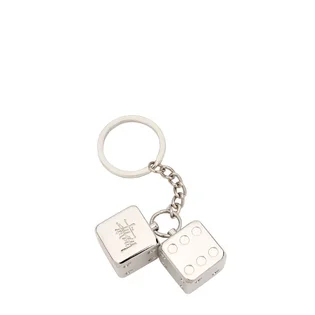 Stüssy Metal Dice Keychain (Silber)