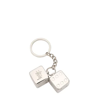 Stüssy Metal Dice Keychain (Silber)