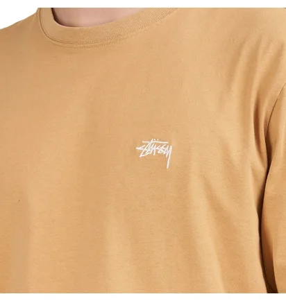 Stüssy Stock Logo SS Crew Shirt (Braun)
