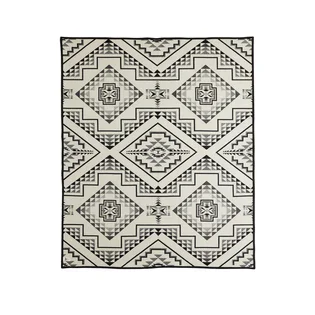 Pendleton Oxbow Blanket (Schwarz / Weiss)