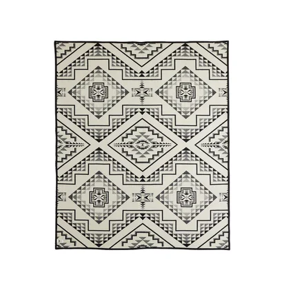 Pendleton Oxbow Blanket (Schwarz / Weiss)