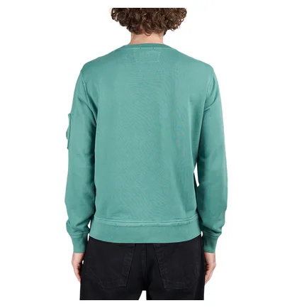 C.P. Company Cotton Fleece Resist Dyed Sweatshirt (Grün)
