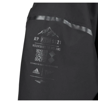 adidas Parley Myshelter Rain Jacket (Schwarz)