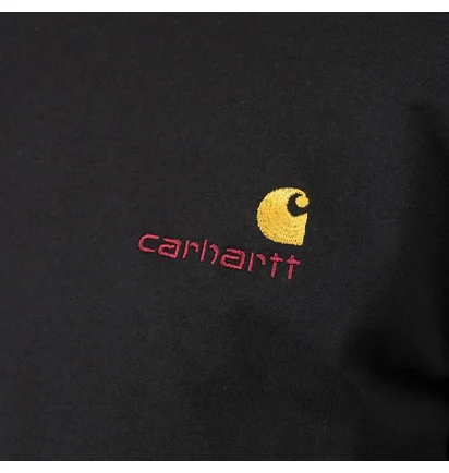 Carhartt WIP American Script Longsleeve (Schwarz)