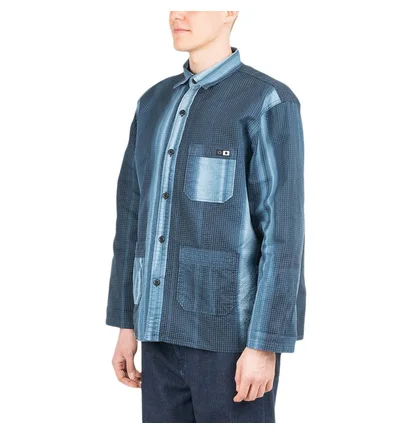 Edwin Major Tie Dye Ripstop Shirt (Blau)