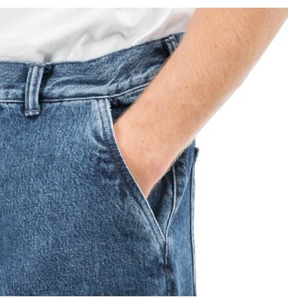 Edwin Universe Pant Cropped (Blau)