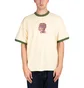 Brain Dead Mouthworm Short Sleeve Ringer Tee (Beige / Grün)