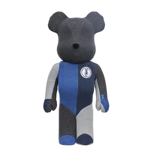 Medicom x Loopwheeler 1000% Be@rbrick Toy (Blau / Grau)