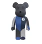 Medicom x Loopwheeler 1000% Be@rbrick Toy (Blau / Grau)