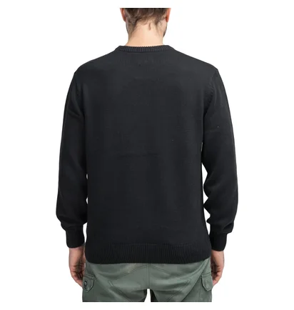 Stüssy Curly S Sweater (Schwarz / Weiß)