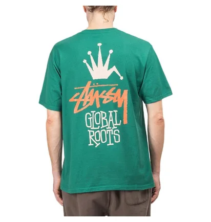 Stüssy Global Roots T-Shirt (Dunkelgrün)