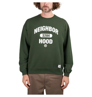 Neighborhood College Sweatshirt (Grün / Weiß)