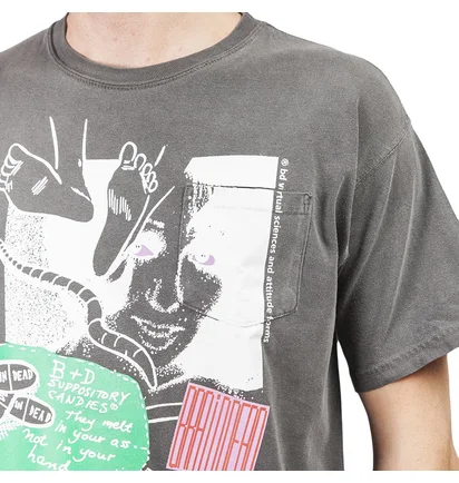 Brain Dead Medication Pocket Tee (Dunkelgrau)