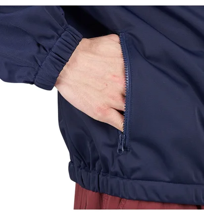 Brain Dead Alonzo Paneled Rib Track Jacket (Navy / Grün)