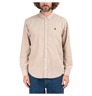 Carhartt WIP Longsleeve Madison Cord Shirt (Beige)
