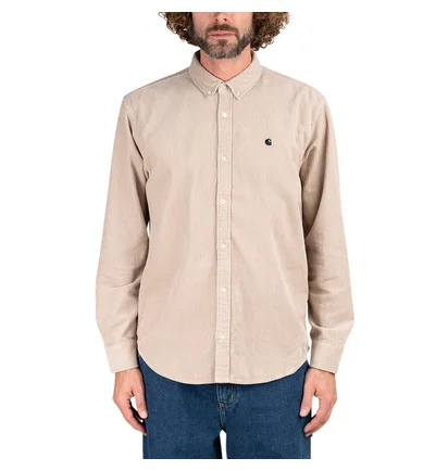 Carhartt WIP Longsleeve Madison Cord Shirt (Beige)