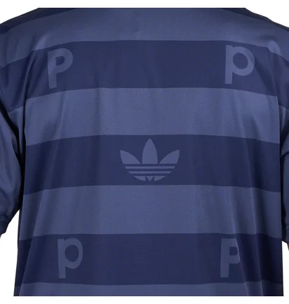adidas x Pop Trading Company Polo Shirt (Navy / Weiß)