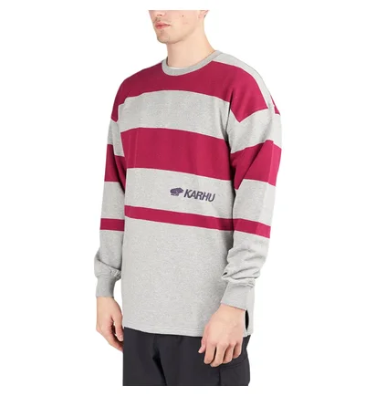 Karhu Uni Stripe Sweatshirt (Grau / Rot)