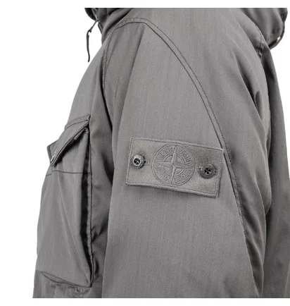 Stone Island Strech Wool Nylon-TC Down Jacket 'Ghost Piece' (Grau)
