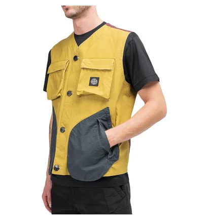 Stone Island Tela Placcata Bicolore Vest (Multi)