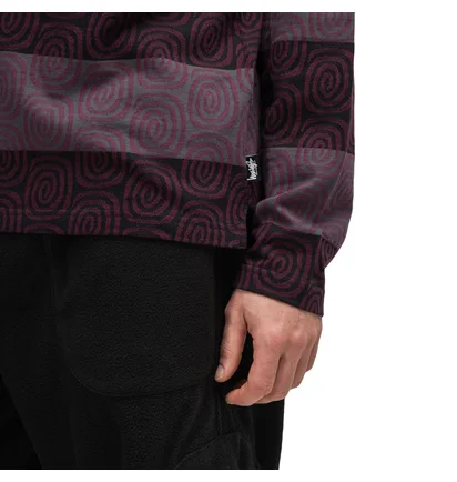 Stüssy Swirl Stripe Polo (Lila / Schwarz)