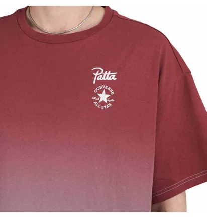 Converse x Patta Rain or Shine T-Shirt (Rot / Blau)