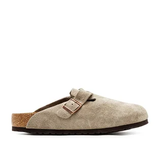 Birkenstock Boston Soft Footbed Suede Leather (Taupe)