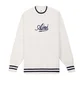 Aimé Leon Dore Reverse Fleece Crewneck (Creme / Dunkelblau)