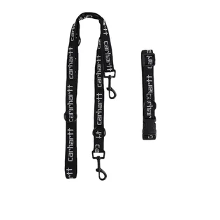 Carhartt WIP Script Dog Leash & Collar (Schwarz)
