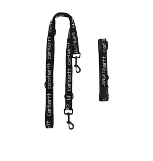 Carhartt WIP Script Dog Leash & Collar (Schwarz)