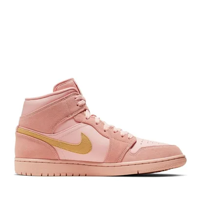 Air Jordan 1 Mid SE 'Coral Stardust' (Rosa / Gold)