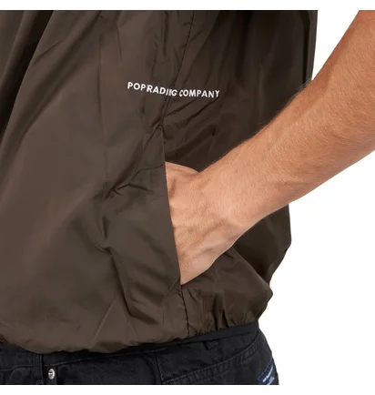 Pop Trading Company Reversible Fleece Vest (Braun)