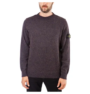 Stone Island Alpaca Crewneck (Blau meliert)